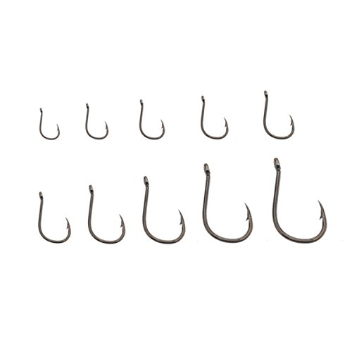 WINOMO Uma caixa com 500 peças de 10 tamanhos diferentes anzóis anzóis anzóis