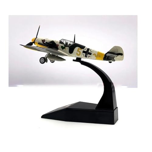 Modelo de avión 1:72 BF-109 caza de colección con soporte para decoración de despachos