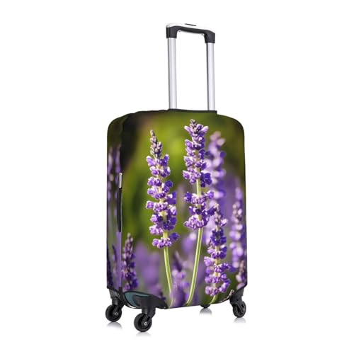 Lavender Flower s Luggage Covers For Suitcase Approved,Suitcase Cover Protector Fit 18-32 InchLuggage3