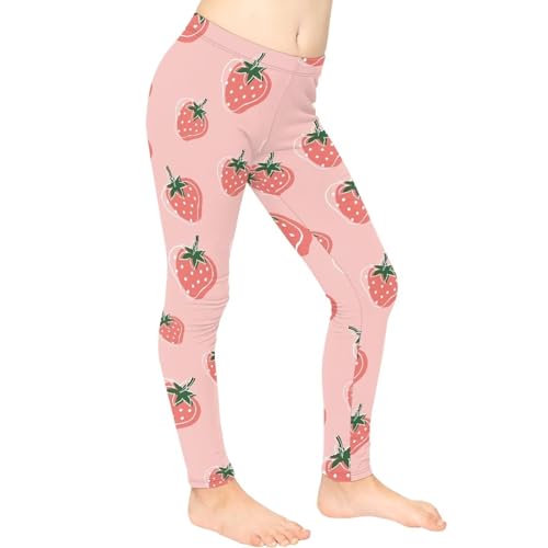 Girls Legging High Waist Long Lounge Pants Running Athletic Leggings for Kids Active Leggings Tights3