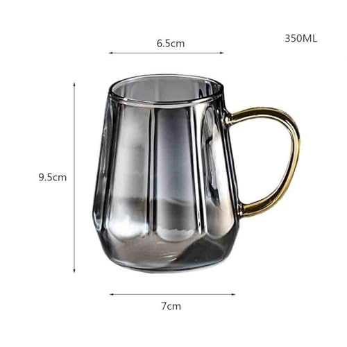 Vasos de agua anticaídas pack de 2 vasos de vidrio ámbar gruesos para café 3