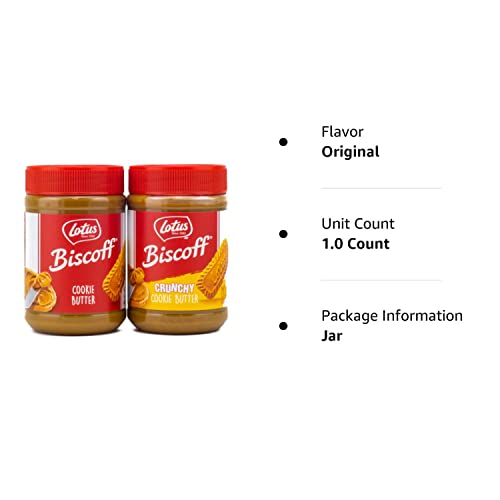 Biscoff Cookie Butter Spread (Creamy + Crunchy Combo Pack), (Pack Of 2) #TOP7
