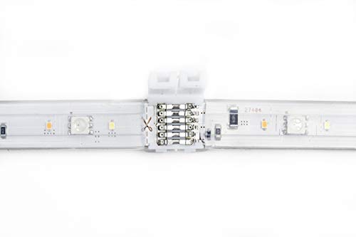 Image of Litcessory Cut-End to Cut-End Connector for Philips Hue V3 /WiZ Lightstrip | Standard 6-Pin, 10 Pack, White. Not compatible with Flux.