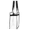 2pcs Sac Transparent, Sac Fourre-tout en PVC avec Fermeture Eclair, 30x30x15cm Sacs à Main Femme de Capacité, Sac à Bandoulière, Sacs de Plage pour Shopping, Ecoles, Concerts, Sport et Travail #5