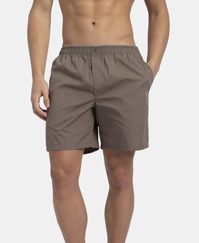 Image of Jockey MC10 Men Super Combed Mercerized Cotton Woven Fabric Boxer Shorts