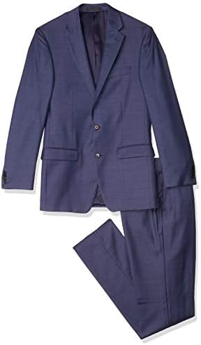Austin Reed Men's Heathrow Classic Fit 2 Button Side Vent Flat Front Trouser
