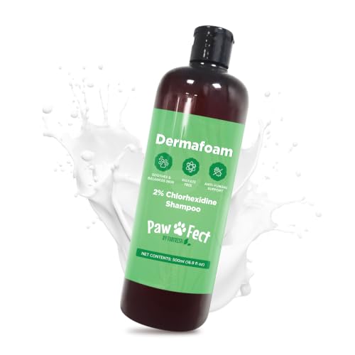 Image of DermaFoam Dog Shampoo 16 oz | Pet Supplies for Odor Control & Greasy Coats - Sulfate Free Moisturizing Formula Pet Shampoo, Fresh Cucumber Scent 500ml