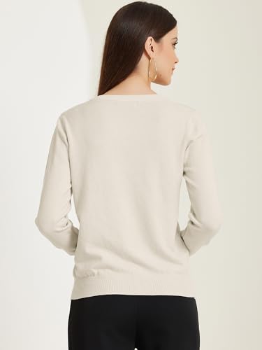 Image of Allegra K Women's Lightweight Button Cardigan Crewneck Long Sleeve Sweaters