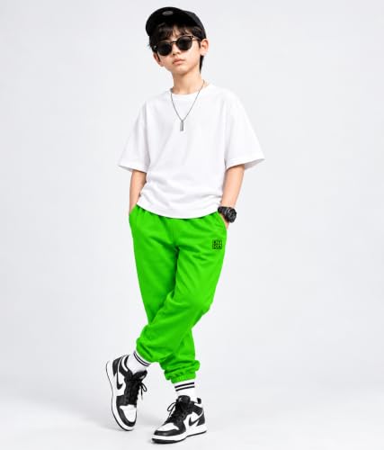 Image of KYDA Kids Boys Premium 100% Cotton Regular Fit Track Pants Soft Breathable Elastic Waist Casual Joggers Kids Playwear Everyday Comfort Wear-Pack of 2
