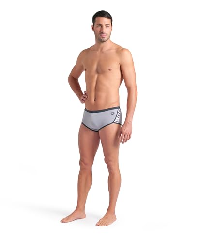 Image of ARENA Performance Men's Icons Solid Low-Waist Swim Brief Short Athletic Swimsuit