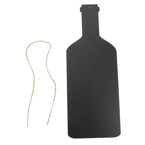 OUNONA Wine Bottle Shaped Wooden Message Chalkboard Creative Blackboard for Coffee Shops Restaurants Home Decor Design for Easy Writing Wiping Unique Wine Bottle Style