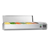  GGM Gastro  AGG154END#07  Kühl-Aufsatzvitrine ECO - 1,5 x 0,4 m - für 6x 1/3 GN-Behälter