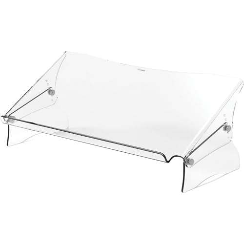 Fellowes Konzepthalter Clarity, höhenverstellbarer Vorlagenhalter für A4 und A3 Dokumente, ergonomischer Dokumentenhalter für das Büro, FIRA zertifiziert, Farbe: transparent