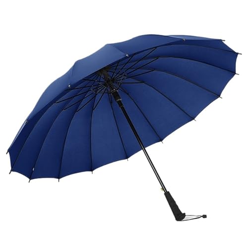 Grand parapluie 16 côtes avec longue poignée droite haut de gamme
