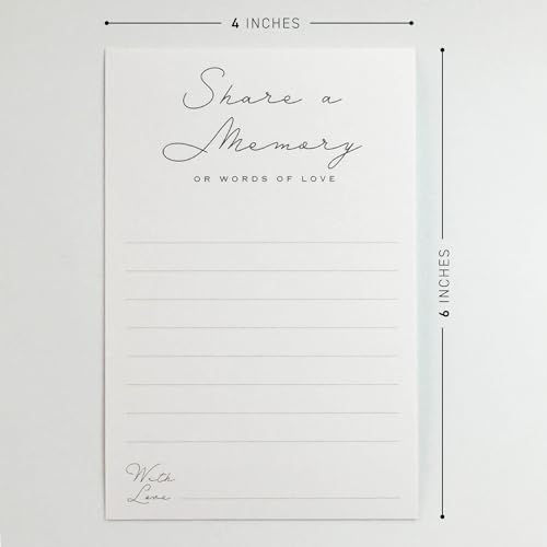 Shareamemorycardsminimalistwellwishescard4x6setof50forcelebrationoflifeweddingsanniversariesmemorialsfuneralsbirthdaysgraduationretirementgoingaway Urban Country Home Decor Share a memory cards minimalist well wishes card 4 x 6 set of 50 for celebration of life weddings anniversaries memorials funerals birthdays graduation retirement going away urban country home decor