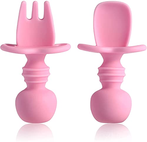 Mia Li Toddler Utensils Set – First Training Self Feed Silicone Baby Utensils – Bpa Free Anti-Choke Baby Spoon and Toddler Fork Utensils Set -100% Food Grade Toddler Spoons and Forks Mia Li Toddler Utensils Set – First Training Self Feed Silicone Baby Utensils – Bpa Free Anti-Choke Baby Spoon and Toddler Fork Utensils Set -100% Food Grade Toddler Spoons and Forks
