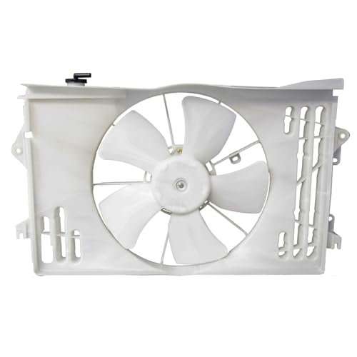 JUANQIAPAS Radiator and Condenser Cooling Fan Assembly for Pontiac for Vibe 1.8L 2003-2008,for Toyota for Corolla 1.8L 2003-2008 for Matrix 1.8L 2003-2008 SBFTO3115125