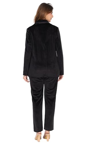 Image of TWENTY ME Winter Wear Full Sleeve Solid Valvet Women's Co-ord Set (6713)