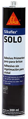 Sikaflex SOLO, Primerless automotive glass replacement adhesive, Black, 300ml