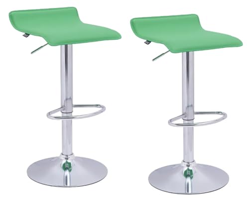 EKE Bancos Altos 2 Piezas Barra Desayunador para Cocina Giratorios Banco para Cocina para Barra de Cocina Bar Color Blanco Blancos
