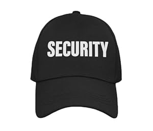 PartyMagix Basecap Cap Mütze in Schwarz mit Aufdruck DEA BKA LKA FBI Security Polizei CIA SWAT Sheriff NYPD CSI verstellbar Baseball Cap Käppi Kappe Unisex