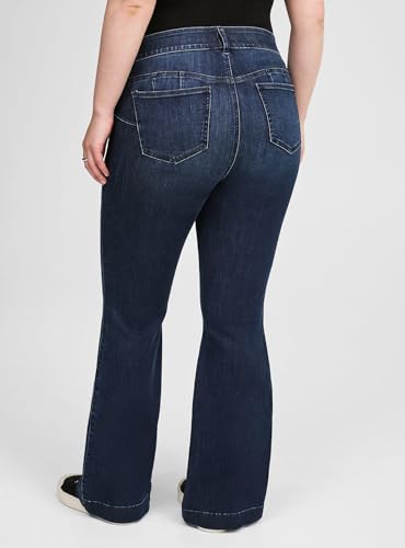 Torrid Women's Plus Size Jeans - Bombshell Flare High-Rise Jean4