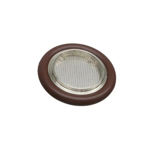 2PCS ステンレス鋼 304 KF16 KF25 KF40 KF50 センターブラケット、ネット付き + フッ素Oリング、真空トライクランプフランジ用(2PCS KF40)