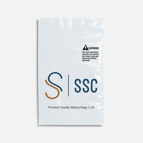 Trapos de limpieza de tela de algodón de punto blanco premium (1.00)