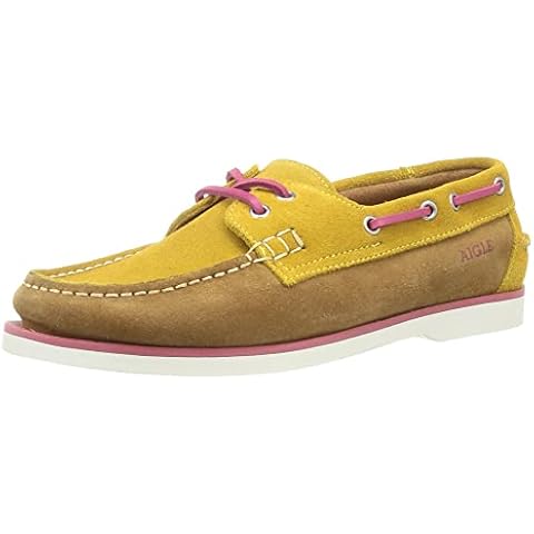 Aigle Damen Nubila Bootsschuh, Yellow Ziegel Cover