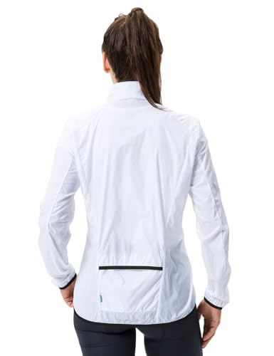 VAUDE Damen Matera Air Jacket, Leichte Windjacke, winddicht, atmungsaktiv & wasserabweisend, kleines Packmaß, Passform: Slim fit, white, 38