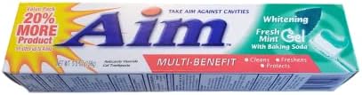 Aim Gel Toothpaste, Whitening, Mint (6 oz) image 4