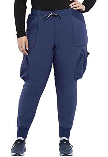 Cherokee Katie Duke Women Scrubs Pant Uptown High Rise CKK150, S, Navy