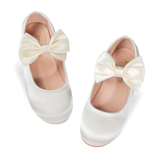 Girls Mary Jane Dress Shoes – Princess Ballet Flats for Wedding, Party, School & Everyday Wear