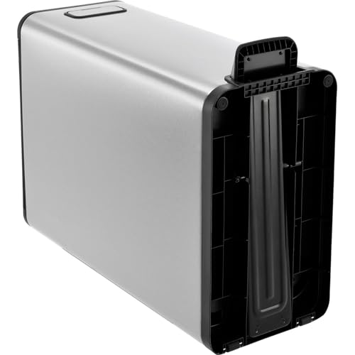 Caneca rectangular con pedal de acero inoxidable 12 galones miniatura 7
