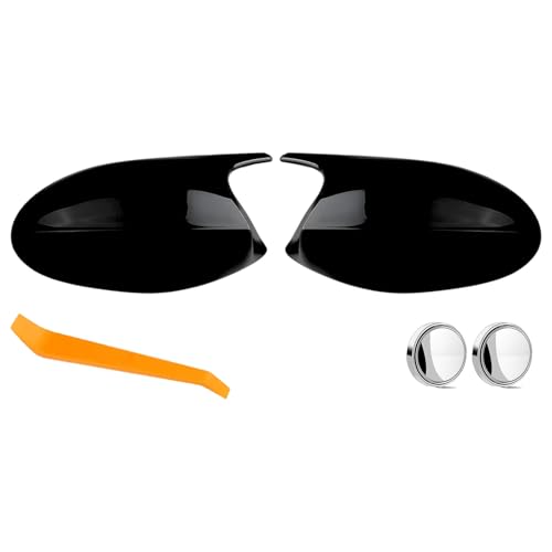 Coque de rétroviseur noir brillant pour BMW E90 E91 2006-2008 en ABS