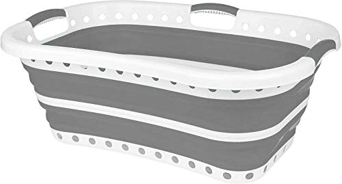 Zusammenklappbarer Wäschekorb, groß, Hüftgurt, faltbar, Kunststoff, Silikon, Wäsche-Organizer Cover