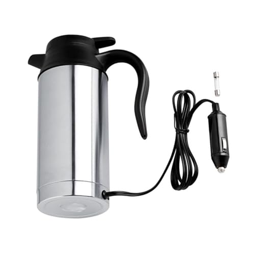 Tetera eléctrica para auto 750 ml acero inoxidable miniatura 1