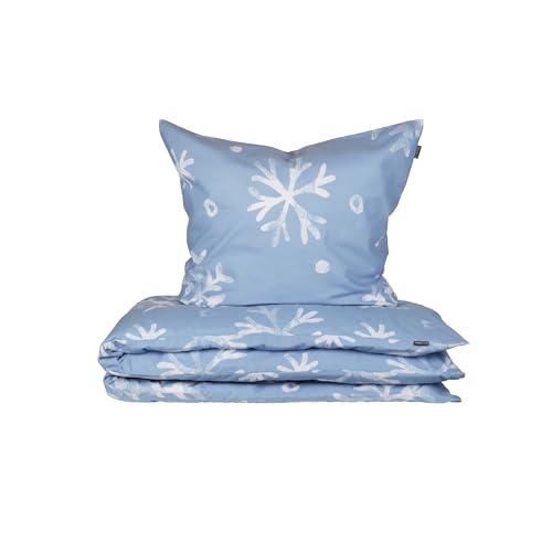 Weihnachtsbettwäsche Blau 25 Schiesser Bettwäscheset Skadi - Feinbiber - 2-teilig - 135 x 200 cm -...