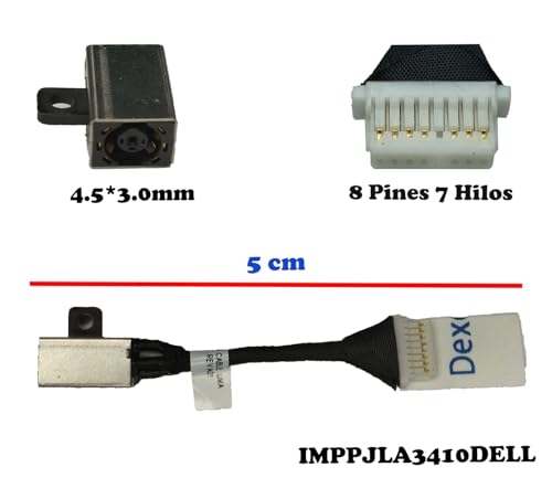 Image of Laptop DC Power Jack Compatible for Dell Latitude 3410 E3410 3510 E3510 07DM5H 450.0KD0C.0001 450.0KD0C.0011 450.0KD0C.004 7DM5H. Comes with Complimentary Laptop Clean & Shine Gel