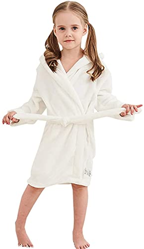 Umeyda 20220407 Kids Children Pool Cover Up, Hooded Fleece Sleep Robe Bathrobe For Toddler Little & Big Girls thumb #2