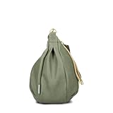 Zwei Damen Shopper LOLA LO140 erweiterbare Schultertasche mit Reißverschluss (16-18 Liter) 3-teiliges Set Umhängetasche mit Geldbeutel & Schlüsselanhänger, große XL Damen Handtasche (eucalyptus)