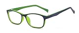 Outray Kids Reactangle Blue Light Blocking Glasses Anti Glare 2186c2 Green