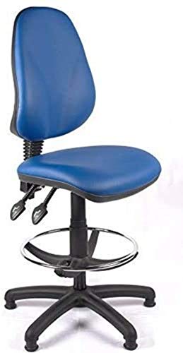 WUYUNTIAN Office Chair Office High Back Draughtsman Rolling Chair with Lumbar Support Reception Chair, Lab Tall Office Armchair, Computer Chair