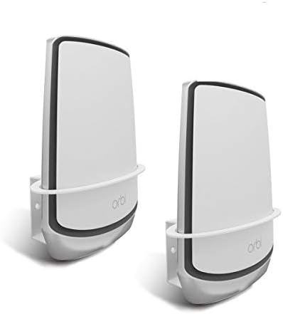 Orbi WiFi 6 Wall Mount, ALLICAVER Sturdy Metal Made Wall Mount Bracket Compatible with Netgear Orbi WiFi 6 Router RBK852, RBS750, RBK752,RBK853. (WiFi 6-2 Pack)