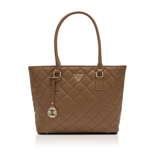Image of Lavie Signature Woman's Boston Laptop Tote Handbag for Women | Fits upto 15 inch Laptop | Tote Bag for Work | Ladies purse | Stylish Shoulder Bag | Gift for Women
