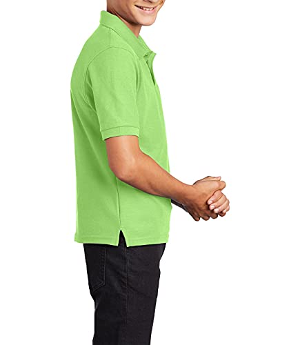 JustBlanks Boy Short Sleeve Youth Polo Performance Shirt Silk Touch Youth Polo Shirts for Boys Y5003