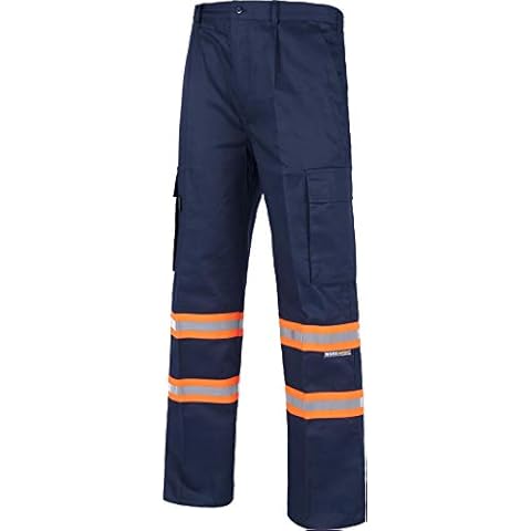 Pantalón de seguridad Work Team con cintura elástica y cintas reflectantes Cover
