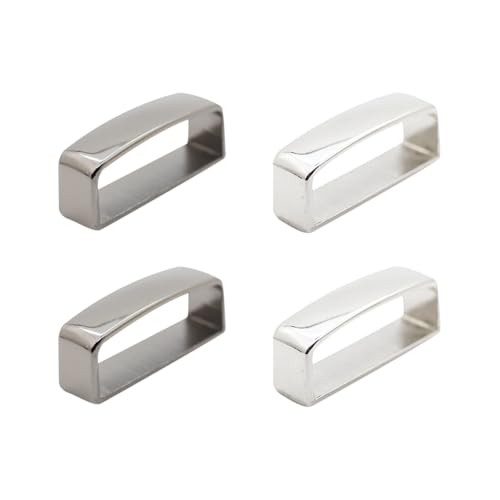 4 Pcs 35mm Metal Belt Loop Keepers Belt Buckle Loop Replacement Dress Belt End Holder Retainer Men's Belt Buckle Accessories