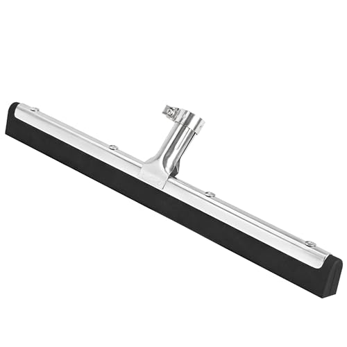 DSV Standard Uneven Surface Floor Squeegee 18 Double Foam Blade Garage Squeegee Taper Pole Connection - Handle Sold Separately for Tiles Concrete and Asphalt