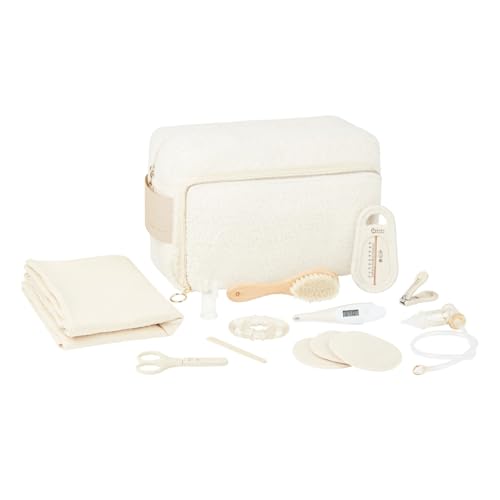Babymoov Trousse de Soin Bébé Grand Format (6L) - Dès la naissance - 11 Accessoires Inclus Dont Coupe Ongles Bébé, Thermomètre de bain, Langes Coton -...